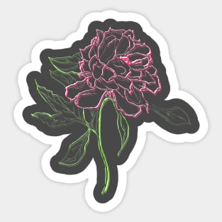 Peony Sticker